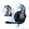 Haute qualité EACH G2000 Deep Bass Casque Stéréo Entouré Over-Ear Gaming Headband Bandeau Écouteur avec Lumière pour PC LOL Game