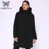 AORRYVLA marque femmes hiver Parka femme veste gris foncé à capuche Long manteau biologique vers le bas chaud hiver veste modèle 201126