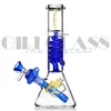 Unique Hookahs Beaker Bong hookah Freezable Oil Dab Rig Condenser Coil Buil A Bongs Dab Rigs Glass Water Pipe With Diffused Downstem