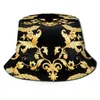 豪華な花柄の花ゴールデンフィッシャーマンズ女性ファッションサマーハイキングSOUTDOOR SUN HAT DROPSHIP 220617