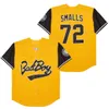 Chen37 Men Notorious Badboy Bad Boy 72 10 Biggie Smalls Movie Baseball Jersey Stitched Team Black White Yellow ALternate Size S-XXXL