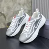 Perfect Men Bike Fabric Shoes Sneakers Top Quality Mesh Rubber trim Flat Shoes Runner Trainers Black White Lace-up Nylon Casual Shoe