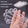 1000pcs Pipe de brûleur à huile en verre 4 pouces Lengh tube en verre Pipes fumeurs tobcco huile d'huile de verre ongles