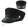 Berets Olokele Retro Cap dla kobiet Summer Flap Top Hat French Style Beret Caps Visor Gorras Casquetteberets