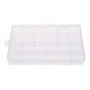 Aufbewahrungstaschen Girds Clear Plastic Box Hülle Schmuckbehälter Multi -Grids Craft Perlen Organizer Tragbare Ohrringe Halskette Casestorage