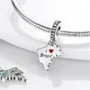 925 Silver Bead Fit Charms Charmel Bracelet Spaanse stierenvechten Charms Love Spanje Chili Brazilië Exotische Charmes Ciondoli Diy Fine Beads Jewelry8212340