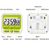 Temporizador de cocina digital Reloj de 24 horas Función de memoria de alarma para niños Profesores de cocina Pantalla LCD grande XBJK2205