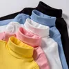 T-shirts Children's Clothing Spring 2022 Boys Girls Base Top Long Sleeve Shirt Korean Style Pure Cotton Warm Soft Kids Wear 2-8 YearsT-s