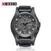 Relogio Masculino Curren 8225 Titta på män Militärkvarts Titta på Mens Top Brand Luxury Leather Sports Wristwatch Date Clock 8225