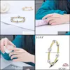 Cluster Rings Jewelry Lgsy Dr1055 100% 925 Sterling Sier Sapphire Fine Round Female Finger Wholesale Blue Crystal Drop Delivery 2021 Nipfl