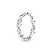 Ny ankomst Hot S925 Sterling Silver Love Ring Smycken Diy Fits Pandora Ale Charm för Pandoras för kvinnliga europeiska rosguldgåva