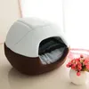 2 Uses Foldable Soft Warm Pet Cat Bed Dog For Dogs Cave Puppy Sleeping Mat Pad Nest Blanket s s House Y200330