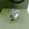 50off Designer luxe hommes bague argent vintage bagues de fiançailles pour femmes hommes bijoux titane acier wed amoureux couple cadeau taille 1842280