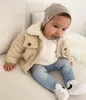 Coat born Baby Girl Boy Corduroy Jacket Infant Toddler Child Autumn Spring Winter Warm Thick Kid Outwear Clothes 0-3Y 220826