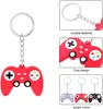 100PCS PVC new style Game Machine Key chain Keyring Cute Gamepad Joystick KeyChain Keychains Bag Car Hanging fit men boy keys