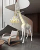 Altro Illuminazione per esterni Scultura di animali nordici Giraffa Lampada da terra Designer creativo Sala espositiva El Lobby Ufficio vendite Decorazione Standin