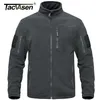 Tacvasen Full Zip Up Tactical Army Fleece Jacket Milit￤r Termiska varma arbetsrockar Mens Safari Jacket Outwear Windbreaker 220816