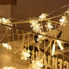 LED Snowflake String Light USBクリスマスストリングライトバレンタインデイウェディングデコレーションランプクリスマスパーティーアウトドアハンギング装飾BH7181 TYJ