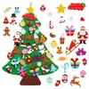DIY Felt Christmas Tree Merry Decor For Home Ornament Santa Claus Kids Xmas Navidad Year Y201020