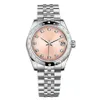Высококачественные азиатские часы 2813 Sport Automatic Mechanical Ladies Watchs 178344-72160 31 мм розовый бриллиантовый циферблат из нержавеющей стали мода