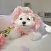 luxe designer hondenkleding hoed dierbenodigdheden Franse Bulldog Bloemen hoofddeksels Bichon Frise Haarversieringen Kat Hoed