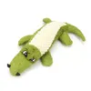 Wholesale Linen Plush Crocodile Pet Dog Toy Chew Squeaky Noise Toy Tough Interactive Doll Cleaning Teeth Supplies