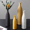 Nordic Ceramic Flower Vase Home Decor Wedding Desktop Ornament Vases Modern Art Style Room Living Room Bathroom Decoration Vase 220423