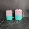 UPS nouveau gobelet à tasse de 32 oz en acier inoxydable avec poignée garde les boissons froides seau à glace résistant à la sueur pour la maison et la fête