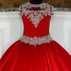 Модное платье Little Miss Pageant для подростков, малышей, малышей AB, камни, кристаллы, тафта, длинное детское платье, вечерние, с вышивкой бисером, Ne4447441