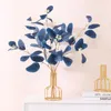 Decorative Flowers & Wreaths 3pcs/lot Artificial Leaves Silk Eucalyptus Leaf Wedding Flower Arrangement Home Living Room El Desktop Green Pl