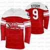 Sj98 Dinamarca 2022 Winter Hockey Jersey 2 Phillip Bruggisser 9 Frederik Storm 15 Matias Lassen 16 Matthias Asperup 17 Nicklas Jensen 22 Markus