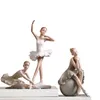 Tangchao Nordic Style Ballet Girl Statue Creative Home decorazioni per la casa Figurine per decorazione della camera Gidonetta 220329