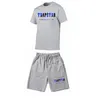 Trapstar Tracksuit Set Men T Shirtshorts Set Summer Sportswear Jogging Pants Streetwear Harajuku Tops Tshirt Suit 220705