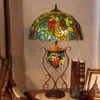 Lampade da tavolo "Lampada da salotto classica americana fatta a mano Lampada da tavolo in vetro colorato