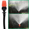 散水装置Kesla 20pcs調節可能な庭の滴り灌漑ミストノズルマイクロフローヘッドドリッパー霧スプレーホースw / 4 / 7mm Barb Gree