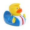 DHL Duck Bath Toy Novelty artiklar PVC Trump Ducks Dusch Floating US President Doll Showers Water Toys Novely Kids Gifts Hela 8039279