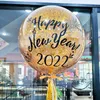 Party Dekoration Frohe Weihnachten Blase Ballon Aufkleber DIY Transparent Bobo Ballons Dekor Glückliches Jahr Ballon StickerParty