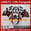 Cuerpo de molde de inyección para DUCATI Panigale 959R 1299R 959S 1299S 2015-2018 Carrocería 140No.110 959 1299 S R 2015 2016 2017 2018 959-1299 15 16 17 18 OEM Carenado negro plano