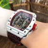 Uxury Watch data Business Speisure Fibre Fibre puste Ful-Automatyczne męskie zegarek mechaniczny