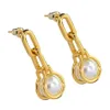 2022 Trendy Small Drop Earring For Women Girls Stud Accessories Customized Luxury Fashion Jewelry Earring Gold-plated Copper Popular Retro Designer Gifts Simpple