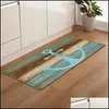 Beach Stone Shell Print Kitchen Mat Non Slip Area Rug Modern vardagsrum Balkong Badrum nordisk matta Dörormat Hallbad Drop Delivery 2