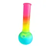 Fashion Smoking Pipe Rainbow Color Glass Tube Smoking Gun Height 20cm