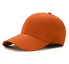 Cappello da baseball con berretto in cotone Protezione solare per bambini adulti Tinta unita Uomo Donna Cappellino classico regolabile