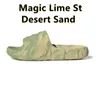 Med Box Adilette 22 Herr Designer Slides tofflor Sandaler Magic Lime St Desert Sand Black Grey Flip Flops Slide Slipper Sandal Scuffs 36-45
