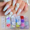 Nail Art Decorations Mini Heart Flower Bow Butterfly Form Color Change Resin Ornaments DIY Handgjorda Manikyr Tillbehör