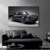 1967 Classic Muscle Charge Cars Mustang Canvas schilderen Poster afdruk Wall Art Pictures Living Room Slaapkamer Men Boy Home Decor