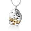 Pendant Necklaces European And American Personality Gold Color Eagle Meteorite Stainless Steel Necklace Men's Vintage Punk JewelryPendan