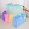 Creative Translucent Waterproof Cosmetic bag Portable Travel Wash Bags Bathroom Wash Bagg Storage Baggie Makeup Tools