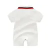 2022 Summer New Lapel Short Sleeve Baby Romper Newborn Jumpsuits High Quality Designer Children's Clothing Cotton Babys One-piece Clother