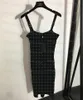 Womens Knit Dress Lrtters Sling Knitted Dresses Casual Fashion Camis Dress
